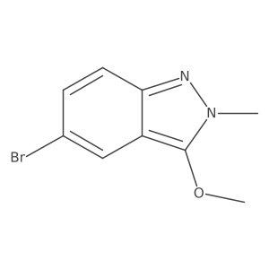 5-Bromo-3-methoxy-2-methyl-2H-indazole Structure