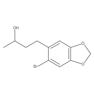 (2R)-4-(6-bromo-1,3-dioxaindan-5-yl)butan-2-ol Structure