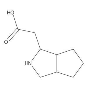 2-{Octahydrocyclopenta[c]pyrrol-1-yl}acetic acid Structure