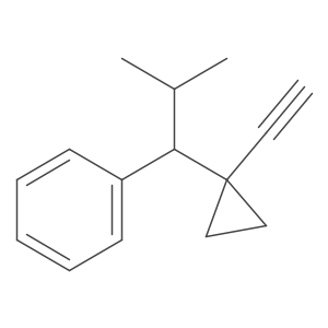 [1-(1-Ethynylcyclopropyl)-2-methylpropyl]benzene结构式