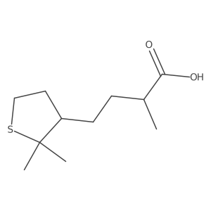 4-(2,2-Dimethylthiolan-3-yl)-2-methylbutanoic acid Structure