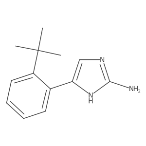 5-(2-tert-butylphenyl)-1H-imidazol-2-amine结构式