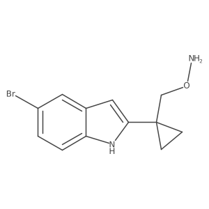 O-{[1-(5-bromo-1H-indol-2-yl)cyclopropyl]methyl}hydroxylamine Structure