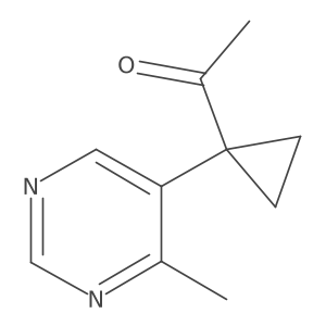1-[1-(4-Methylpyrimidin-5-yl)cyclopropyl]ethan-1-one Structure