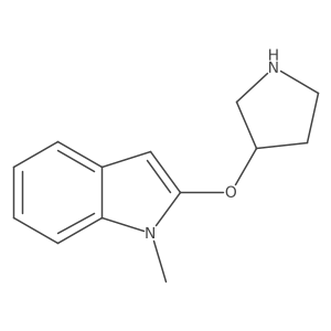 1-methyl-2-(pyrrolidin-3-yloxy)-1H-indole Structure