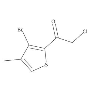 1-(3-Bromo-4-methylthiophen-2-yl)-2-chloroethan-1-one Structure