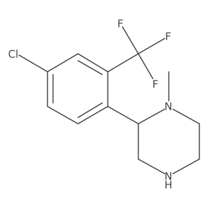 2-[4-Chloro-2-(trifluoromethyl)phenyl]-1-methylpiperazine结构式