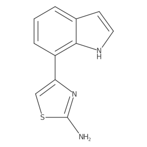 4-(1H-indol-7-yl)-1,3-thiazol-2-amine结构式