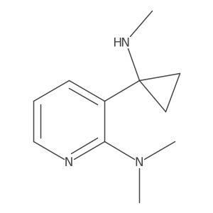 N,N-dimethyl-3-[1-(methylamino)cyclopropyl]pyridin-2-amine Structure
