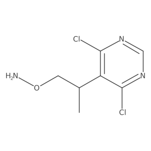 O-[2-(4,6-dichloropyrimidin-5-yl)propyl]hydroxylamine结构式