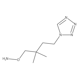 O-[2,2-dimethyl-4-(1H-1,2,3,4-tetrazol-1-yl)butyl]hydroxylamine结构式