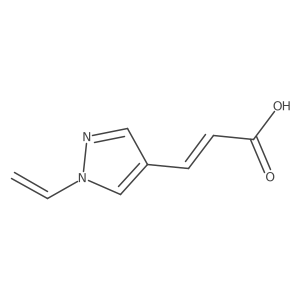 3-(1-ethenyl-1H-pyrazol-4-yl)prop-2-enoic acid结构式