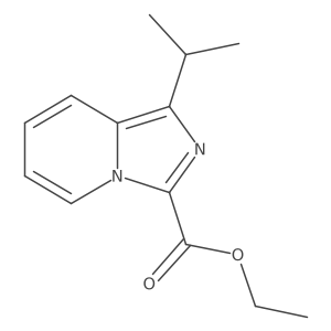 Imidazo[1,5-a]pyridine-3-carboxylic acid,1-(1-methylethyl)-,ethyl ester Structure