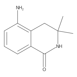 5-Amino-3,3-dimethyl-1,2,3,4-tetrahydroisoquinolin-1-one Structure