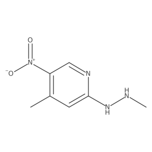 4-Methyl-2-(2-methylhydrazinyl)-5-nitropyridine Structure
