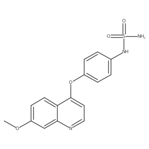 N-{4-[(7-methoxyquinolin-4-yl)oxy]phenyl}sulfuric diamide Structure