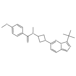 N-(1-(3-(tert-butyl)-[1,2,4]triazolo[4,3-b]pyridazin-6-yl)azetidin-3-yl)-4-methoxy-N-methylbenzamide Structure