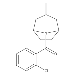8-(2-Chlorobenzoyl)-3-methylidene-8-azabicyclo[3.2.1]octane结构式
