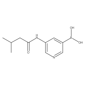 B-[5-[(3-methyl-1-oxobutyl)amino]-3-pyridinyl]Boronic acid Structure