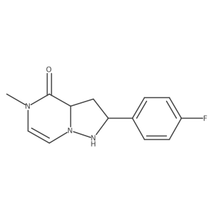 2-(4-Fluorophenyl)-5-methyl-1,2,3,3a-tetrahydropyrazolo[1,5-a]pyrazin-4-one Structure