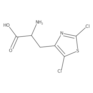 2-Amino-3-(2,5-dichlorothiazol-4-yl)propanoic acid结构式