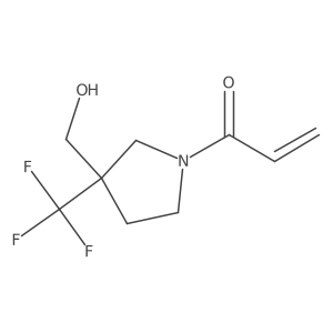 1-[3-(Hydroxymethyl)-3-(trifluoromethyl)pyrrolidin-1-yl]prop-2-en-1-one Structure