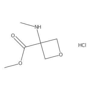 Methyl 3-(methylamino)oxetane-3-carboxylate;hydrochloride Structure