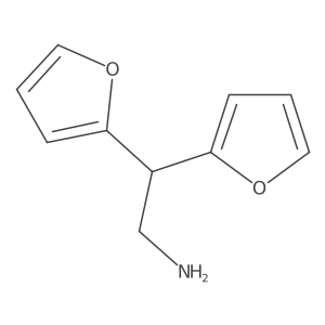 2,2-Bis(furan-2-yl)ethan-1-amine结构式