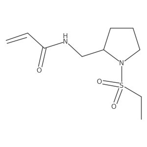 N-((1-(Ethylsulfonyl)pyrrolidin-2-yl)methyl)acrylamide Structure