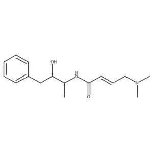 (2E)-4-(dimethylamino)-N-(3-hydroxy-4-phenylbutan-2-yl)but-2-enamide Structure