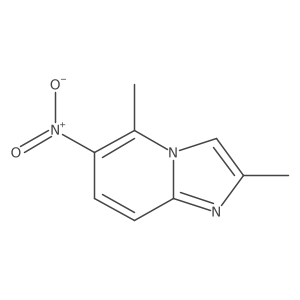 2,5-Dimethyl-6-nitroimidazo[1,2-a]pyridine结构式