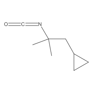 (2-Isocyanato-2-methylpropyl)cyclopropane Structure