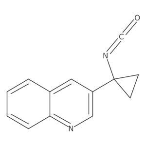 3-(1-Isocyanatocyclopropyl)quinoline Structure