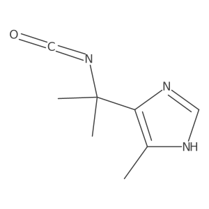 5-(2-isocyanatopropan-2-yl)-4-methyl-1H-imidazole结构式