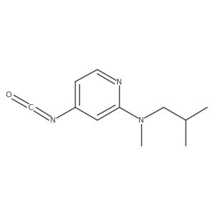 4-isocyanato-N-methyl-N-(2-methylpropyl)pyridin-2-amine结构式