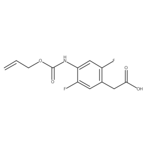 2-(2,5-Difluoro-4-{[(prop-2-en-1-yloxy)carbonyl]amino}phenyl)acetic acid Structure