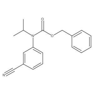 benzyl N-(3-cyanophenyl)-N-(propan-2-yl)carbamate结构式