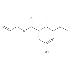 2-[(1-Methoxypropan-2-yl)[(prop-2-en-1-yloxy)carbonyl]amino]acetic acid Structure