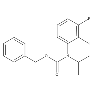 benzyl N-(3-fluoro-2-iodophenyl)-N-(propan-2-yl)carbamate结构式