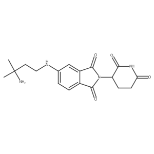 5-[(3-Amino-3-methyl-butyl)amino]-2-(2,6-dioxo-3-piperidyl)isoindoline-1,3-dione结构式
