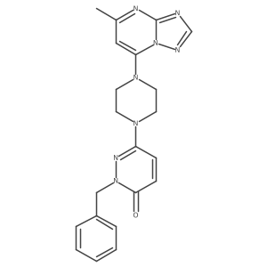 2-Benzyl-6-(4-{5-methyl-[1,2,4]triazolo[1,5-a]pyrimidin-7-yl}piperazin-1-yl)-2,3-dihydropyridazin-3-one结构式