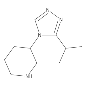 3-(3-Isopropyl-4H-1,2,4-triazol-4-yl)piperidine Structure