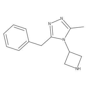 4-(azetidin-3-yl)-3-benzyl-5-methyl-4H-1,2,4-triazole结构式