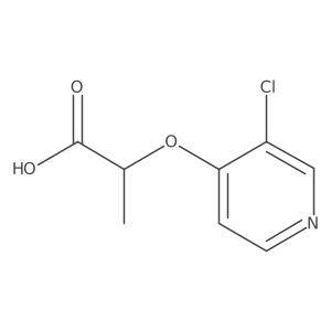 2-((3-Chloropyridin-4-yl)oxy)propanoic acid Structure