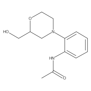 N-{2-[(2S)-2-(hydroxymethyl)morpholin-4-yl]phenyl}acetamide Structure