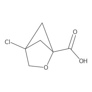 4-Chloro-2-oxabicyclo[2.1.1]hexane-1-carboxylic acid结构式