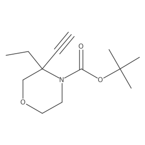 Tert-butyl 3-ethyl-3-ethynylmorpholine-4-carboxylate Structure