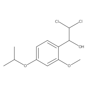 2,2-Dichloro-1-(4-isopropoxy-2-methoxyphenyl)ethanol Structure