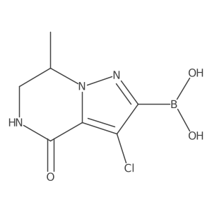 [(7R)-3-chloro-7-methyl-4-oxo-6,7-dihydro-5H-pyrazolo[1,5-a]pyrazin-2-yl]boronic acid Structure