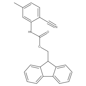 (9H-fluoren-9-yl)methyl N-(2-cyano-5-methylphenyl)carbamate Structure